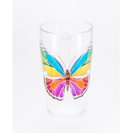 /Shuflada Butterfly Mug, Unique Butterfly Cup, Butterfly Gift, Butterfly Coffee Mug, Hand Painted Butterfly Gift, Colorful Butterfly for Her