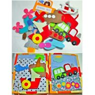 /Lenaquilt Quiet book ,activity book,soft toy for boys between 1 and 3 years,funny games to discover the world