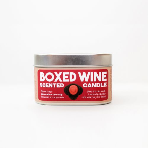 JDandKateIndustries Boxed Wine-Scented Candle | Wine gift | Funny coworker gift | Gift for a wine lover | Or a wine snob, we suppose | Gag gift