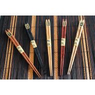 /Japankitchen Japanese lacquer wooden chopsticks set of 5 Japanese traditional craft