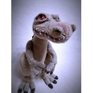 MamaKlaraDolls Rudy Ice age Dinosaur Knitted dinosaur Toy Handmade Dinosaur art Plush dinosaur Jurassic period Gift to the child Gift to the boy Toy gift