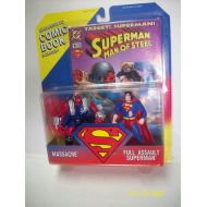 Toyscomics Superman And Massacre Action Figures 2 Pack New In Pkg With DC Comics Exclusive Comic Book 1995 Kenner Toys Great Gift Idea Vintage Toys
