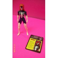 /Toyscomics Spider-Woman Julia Carpenter From Iron Man Series Toybiz Loose Action Figure 5 With Sign Accessory 1994