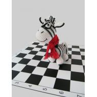 /KrugerShop baby birthday gift infant crochet toy rattle baby toys cute horse eco friendly kids gifts child tactile toys baby rattles Zebra sensory toys