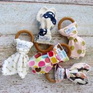 /BobbleKottzBoutique Baby Teethers - Teething Toys - Wooden Teething Toys - Wooden Teething Ring - Baby Teething Ring - Montessori Inspired Baby Toy - Baby Gift