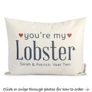 /DoveAndDavid Youre My Lobster, Anniversary Gift, 2nd Anniversary Cotton Gift, Two Year Anniversary, Gift For Him, Gift For Wife, Gift for Her