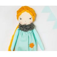 Jumatamade Blonde rag cloth doll, fabric soft doll, handmade ooak doll, doll Lily