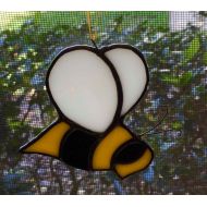 Raindropglass Stained Glass Bumblebee Suncatcher
