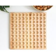 MirusToys Hundred board - hundred frame - 100 board - counting board - Montessori toy - math manipulative