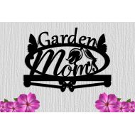UpNorthSign Moms Metal Garden Sign - Great Mothers Day Gift - Garden Sign - Garden Stake - Steel Sign