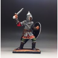 Militaryhistorical Toy Soldiers Russian warrior 13-14 century 54 mm 1/32 scale Art Collectibles Tin Figurine Metal Sculpture Action Figures Hand Painted KR6