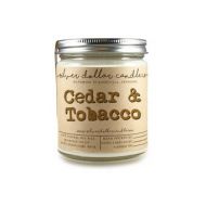 SilverDollarCandleCo Cedar & Tobacco 8oz Scented Soy Man Candle, Fall Candles, man candle, Fall scents, Soy Candle, Mens candle, gifts for him, manly candles