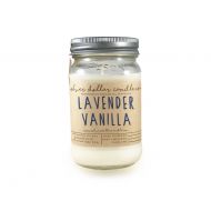 SilverDollarCandleCo Lavender and Vanilla 16oz Scented Candle, Soy Candles, Mason Jar Candles, Birthday Gifts, Gift Idea, Gift for mom, scented candles
