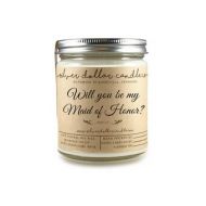 SilverDollarCandleCo Maid of Honor gift, Will you be my Maid of Honor, Maid of honor Candle, gift for bridesmaid, soy candle, be my maid of honor, scented candle