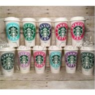 /JMCreations18 Personalized starbucks cup, Teacher gifts, Personalized gift, Coffee lovers, Teen Gift, Holiday gift, Gift Idea, Sorority gift, Cowork gift