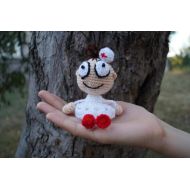 /FunnyAmiToys Gift for doctor crochet doctor medical gifts knitted nurse doctor christmas crochet doll decorative doll nursing gift doll keychain handmade