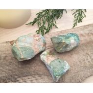 AniseDesigns Magical Wishing Stones, Gold, Teal and Pearl Marbling, Magic Rocks, Fairy Stones, Fairy Garden Supplies, Boho Decorations, Garden Decor