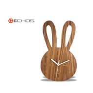 EchosWoodDesign Bunny Clock, Bunny, Rabbit Clock, Cute Bunny, Baby Bunny, Baby Decor, Baby Gift, Little Bunny,Kids Decor,Custom Bunny Clock,Custom Clock