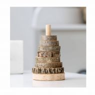 /WoodyMoodLT Wooden Stacker Toy, Handmade Toy, Wooden Gift, Stacking Toy, Wood Puzzle, Montessori Toy, Waldorf Toy, Educational Toy, Toddler Gift