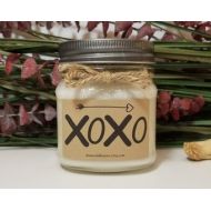 DawnCandleWorx 8oz XOXO Candle - Kisses Candle - Birthday Gift for Boyfriend - Husband Gift - Romantic Gift - Hugs Gift - Birthday Gift for Husband