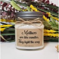 DawnCandleWorx Birthday Gift for Mom - 8oz Soy Candles Handmade - Mother of the Bride Gift - Mother of the Groom - Stepmom Gift - Mothers Day Gift