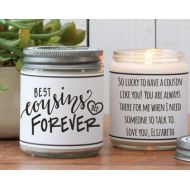 Helloyoucandles Best Cousins Forever Candle | Cousin Gift | Cousin Candle | Gift for Cousin | Best Cousin Gift | Personal Cousin Gift | Best Cousins Forever