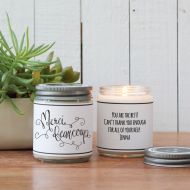 Helloyoucandles Merci Beaucoup Candle Greeting - Thank You Gift | Appreciation Gift | Teacher Appreciation Gift | Candle Gift | Thank You Card