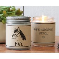 Helloyoucandles Hay. Soy Candle Gift - Friend Gift | Gift for Her | Cheer Up Gift | Inspirational Gift | Scented Soy Candle | Best Friend Gift |Brother Gift
