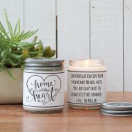Helloyoucandles Home is Where the Heart is Candle Gift - Scented Soy Candle Greeting - New Home Gift | Housewarming Gift | Friend Gift | Custom Candle