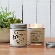 Helloyoucandles Be Brave Soy Candle Gift | Encouragement Gift Get Well Gift | Cheer up Gift | Accident Gift | Support Gift | Surgery Gift