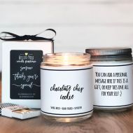 Helloyoucandles Chocolate Chip Cookie Scented Candle - 9 oz | Candle Gift | Unique Scented Candle | Cookie Scented Candle | Soy Candle | Personalized Candle