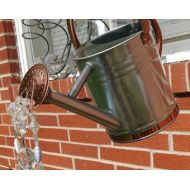 GothNGardens Crystal Pouring Water Watering Can - Copper & Galvanized Steel - Garden Art Decor Gift