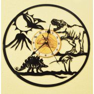 TimeVaultTreasures Dinosaur Lovers vinyl record clock ** FREE SHIPPING**