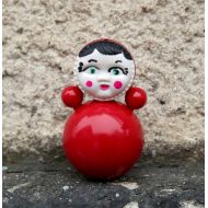 /Cleopatravintage Vintage toy Vintage roly poly toy Nevalyashka roly poly doll soviet toy plastic doll Old Russian Toy Ding Doll 音的玩具