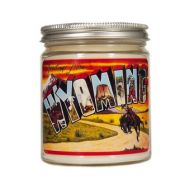 KitschCandle Wyoming Candle, Wyoming Gift, Homesick Candle, Container Candle, Soy Candle, Vintage Wyoming, Wyoming Postcard