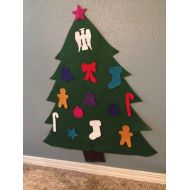 /CutieKidsCreations Felt christmas trees for toddlers decorating