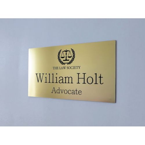  MyEngravingWorld Custom Engraved Office Sign, Personalised Door Sign, Plaque, Business Name Sign, Home Sign.