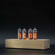 VintageTubeClocks Nixie Tube Clock with New and Easy Replaceable IN-14 Nixie Tubes, Motion Sensor, Visual Effects, Gift Idea