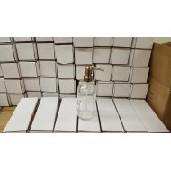 /ShirleysVarietyShop Clear Glass Soap Dispenser - Glass Bottle with Brass Metal Soap Pump
