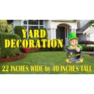 RoutedWoodSigns WELCOME St. Paddys Valentines Day Yard and Garden Decorations