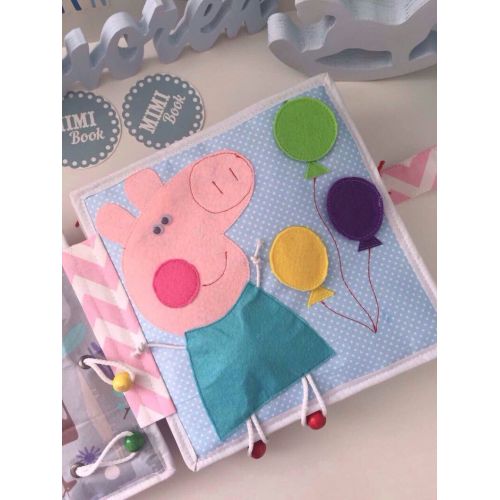  MamaBookShop Peppa Pig handmade quiet book for children