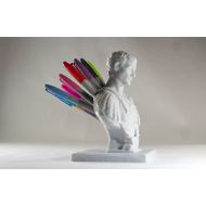 /DipsandPrints Julius Caesar bust Pencil Holder