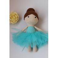 /LacyMood Crochet ballerina Crochet doll toy Amigurumi doll Birthday crochet toy Baby crochet toys Soft crochet doll Crochet doll girls Crochet dolls
