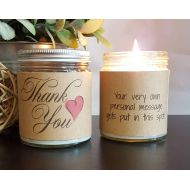 DragonflyFarmsCo Thank You Soy Candle, Scented Soy Candle Gift, Candle, Candle Handmade, Candle Gift, Personalized Candle, 8 oz soy candle handmade