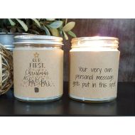 /DragonflyFarmsCo First Christmas as Mr. and Mrs., Holiday Candle, Scented Soy Candle, Personalized Candle Gift, Handmade Candle, Christmas Gift