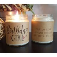 /DragonflyFarmsCo Birthday Girl Soy Candle, Scented Soy Candle Gift, Birthday Gift, Gift for Her, Candle Gift, Personalized Candle, Birthday Candle