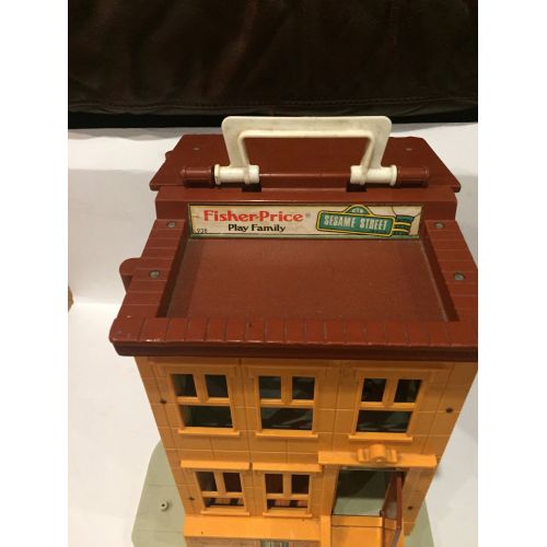  CPJCollectibles Vintage Fisher Price Little People 1960s 70s Fisher Price Sesame Street MR. HOOPERS STORE Little People Building