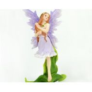 MiniaturExpressions Standing Flower Fairy In Purple - Miniature Fairy Garden Supply