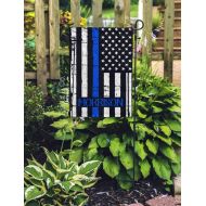 /KnoxAndCoThreads Thin Blue Line - Personalized Garden Flag - Back The Blue - LEO - Yard Flag - Fathers Day