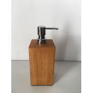 /MayaLeather Teak Wood Hand Soap Dispenser Bathroom Decor Rustic Soap Pump Kitchen Decor Wedding Gift